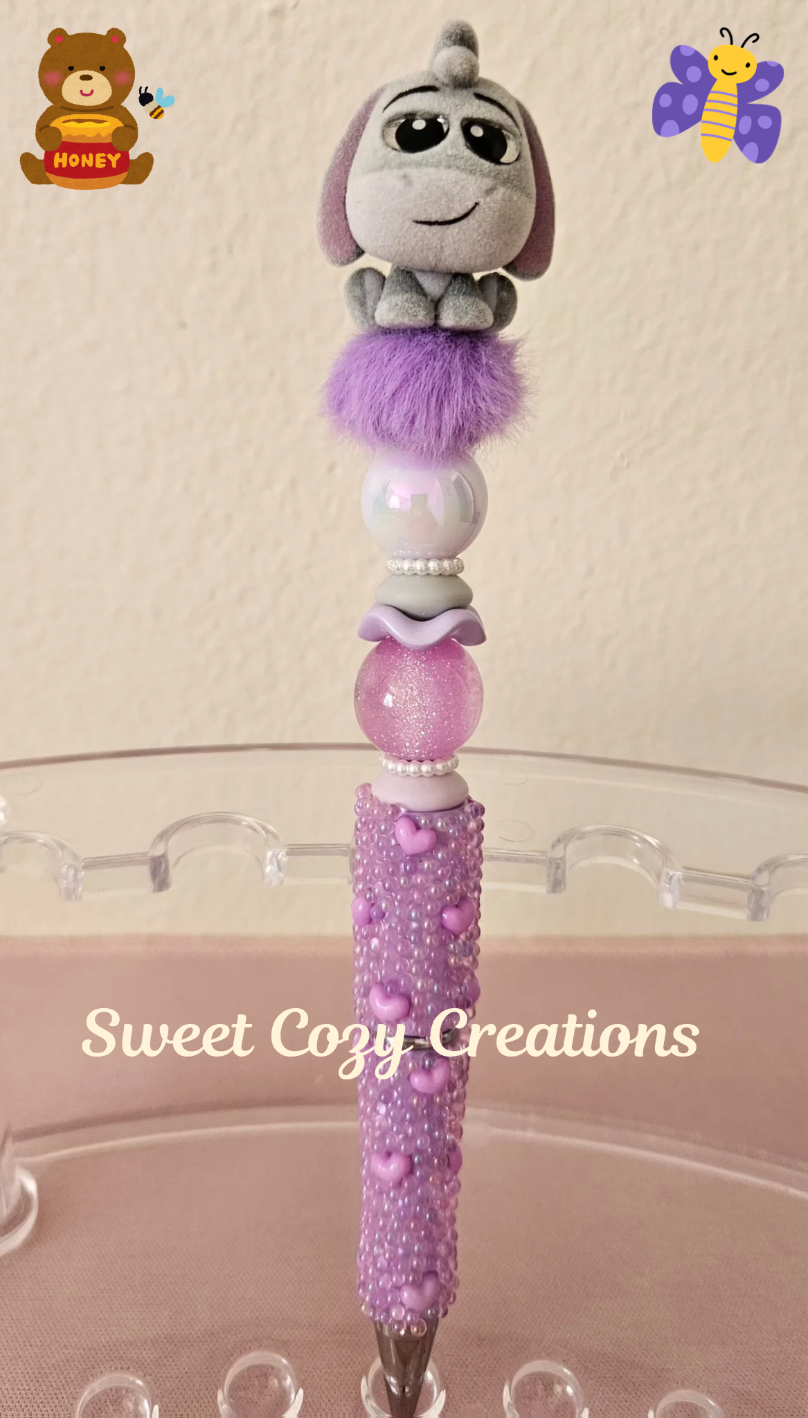 Pooh & friends Dorables Fancy Pen on (Purple Fluff)