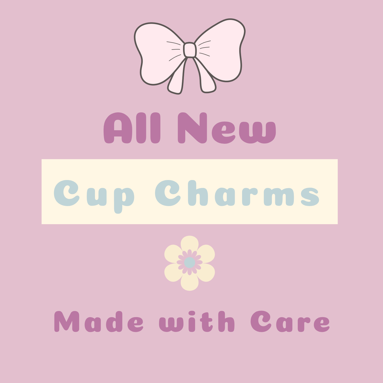 🌸Cup Charms