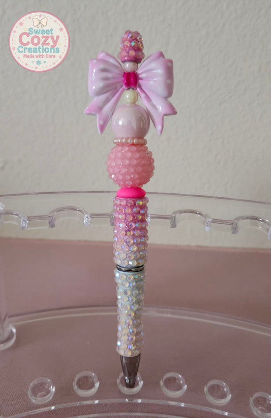 Pink Bow on Fancy Pen