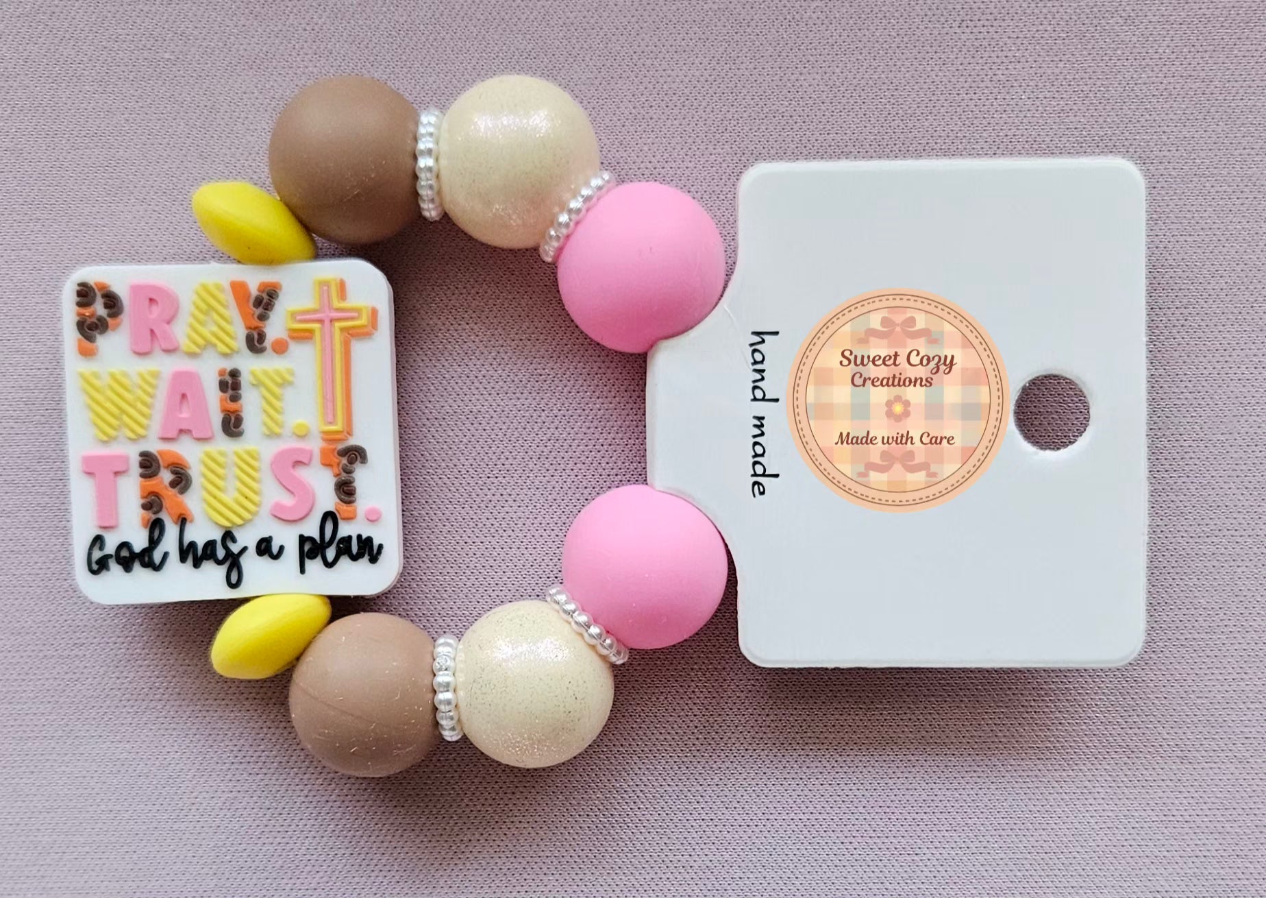 "Pray, wait, trust." God has a plan