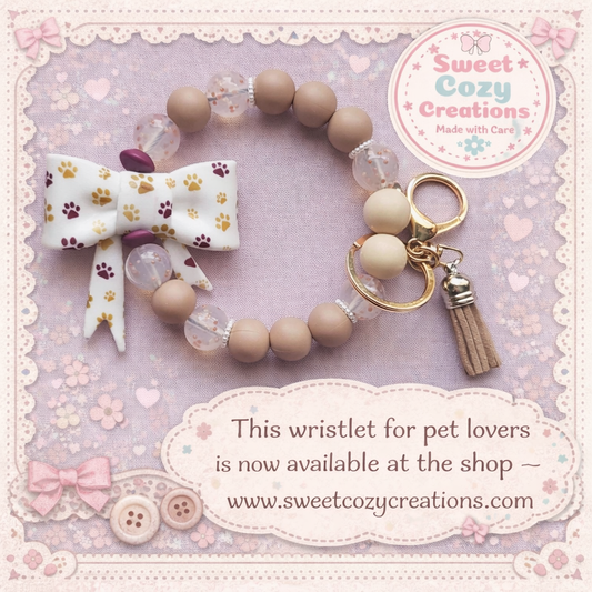 Animal Print Bow Wristlet