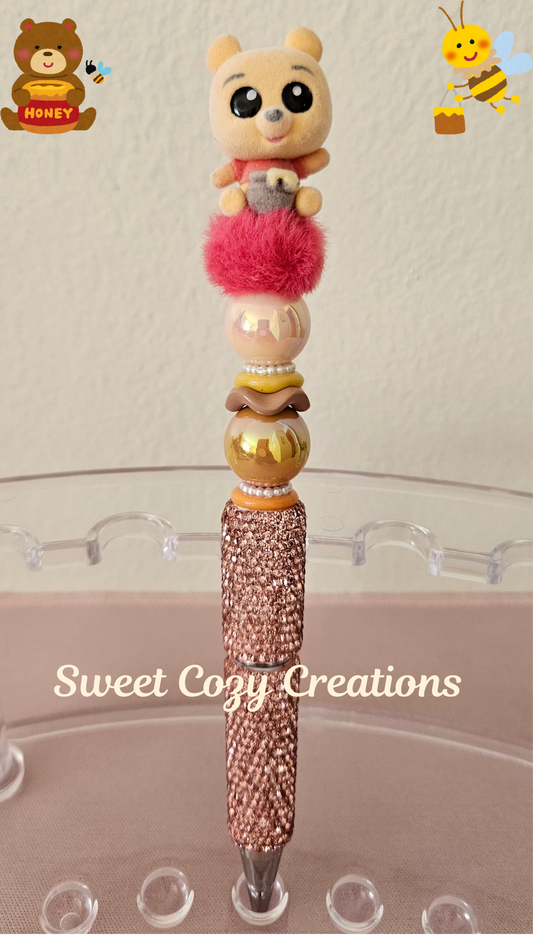 Pooh & friends Dorables Fancy Pen on (Red Fluff)