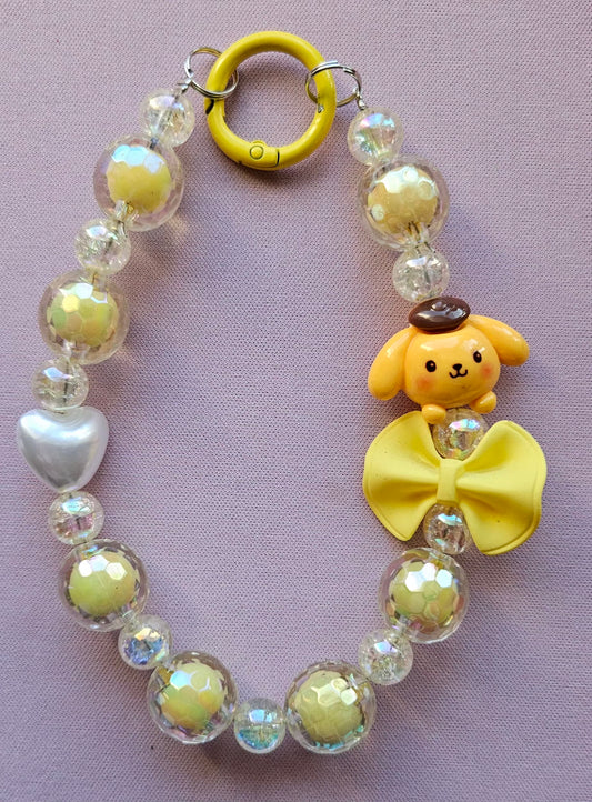 Large Adorable Pom Phone Charm