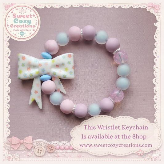 Pastel Bow with Daisy's Wristlet